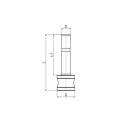 RS PRO Nickel Plated Brass Push-in Fitting, 5 mm Push-in Connection, Maximum Pressure 20 bar, Operating Temperature 197-7870