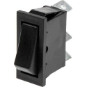Arcolectric (Bulgin) Ltd SPDT On-Off-On Rocker Switch Panel Aluminium Housing Black Actuator C1520AAAAA