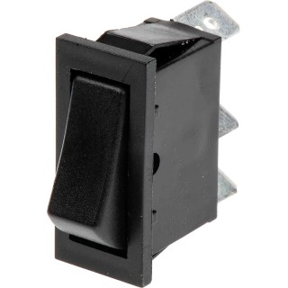 Arcolectric (Bulgin) Ltd SPDT On-Off-On Rocker Switch Panel Aluminium Housing Black Actuator C1520AAAAA