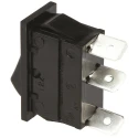 Arcolectric (Bulgin) Ltd SPDT On-Off-On Rocker Switch Panel Aluminium Housing Black Actuator C1520AAAAA