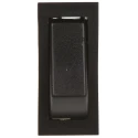 Arcolectric (Bulgin) Ltd SPDT On-Off-On Rocker Switch Panel Aluminium Housing Black Actuator C1520AAAAA