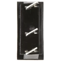 Arcolectric (Bulgin) Ltd SPDT On-Off-On Rocker Switch Panel Aluminium Housing Black Actuator C1520AAAAA