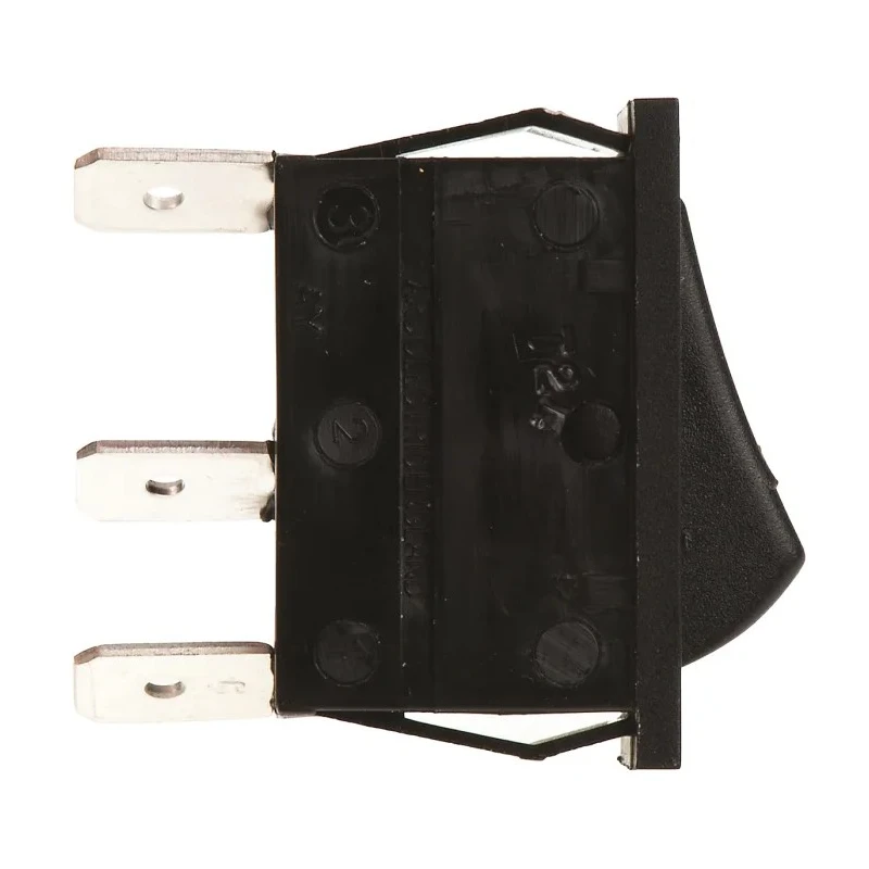 Arcolectric (Bulgin) Ltd SPDT On-Off-On Rocker Switch Panel Aluminium Housing Black Actuator C1520AAAAA