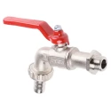 RS PRO Chrome Brass Lever Bib Tap BSP, 3/8 - 1 in Connection Size, Chrome Finish, Maximum Operating Pressure 21 bar 486-154