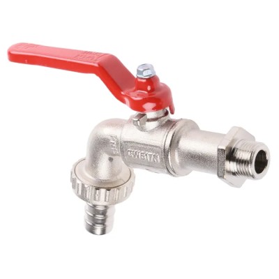 RS PRO Chrome Brass Lever Bib Tap BSP, 3/8 - 1 in Connection Size, Chrome Finish, Maximum Operating Pressure 21 bar 486-154
