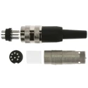 Amphenol Industrial C 091 A 8 Pole Straight M16 DIN Plug, 5A, 100V AC, IP40, Screw Cable Male T3504001