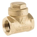 RS PRO Brass Threaded BSP Single Check Valve 1/2 in, 16 bar 486-209
