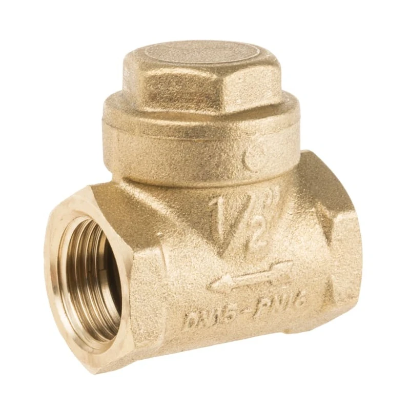 RS PRO Brass Threaded BSP Single Check Valve 1/2 in, 16 bar 486-209