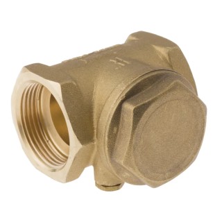 RS PRO Brass Threaded BSP Single Check Valve 1 to 1/4 in, 16 bar 486-211