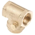 RS PRO Brass Threaded BSP Single Check Valve 3/4 in, 16 bar 486-215