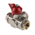 RS PRO Brass Threaded Ball Valve BSPP 2 in x 1/2 in, Aluminium Handle, 40 bar 486-243