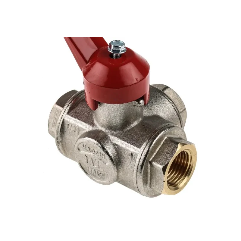 RS PRO Brass Threaded Ball Valve BSPP 2 in x 1/2 in, Aluminium Handle, 40 bar 486-243