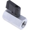 RS PRO Chrome Plated Brass Hydraulic Ball Valve ISO 228, 1/4 in Port Size, 30 bar Pressure, Brass Ball 486-277