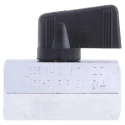 RS PRO Chrome Plated Brass Hydraulic Ball Valve ISO 228, 1/4 in Port Size, 30 bar Pressure, Brass Ball 486-277