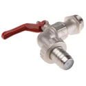 RS PRO Chrome Brass Lever Bib Tap BSP, 3/8 - 1 in, 21 bar Operating Pressure, Lever Control, Brass Body, Chrome 486-283