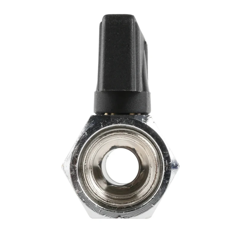 RS PRO Chrome Plated Brass Hydraulic Ball Valve 1/4 in 2 Ports ISO 228 30 bar 486-334