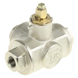 RS PRO Brass Threaded Ball Valve BSPP 2 in Port Size, Aluminium Handle, Operating Temp -10°C to 120°C 486-312