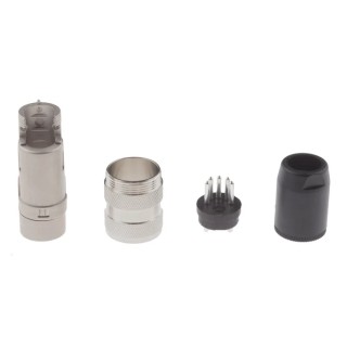 Amphenol Industrial C 091 A 5 Pole Straight M16 DIN Plug, DIN 41524, 4A, 100V, IP40, Screw Lock, Cable Male T3360010