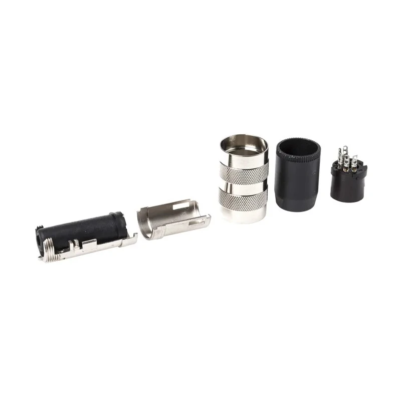 Amphenol Industrial 5 Pole Straight M16 DIN Socket, DIN 41524, 4A, 100V, IP40, Screw Lock T3361010