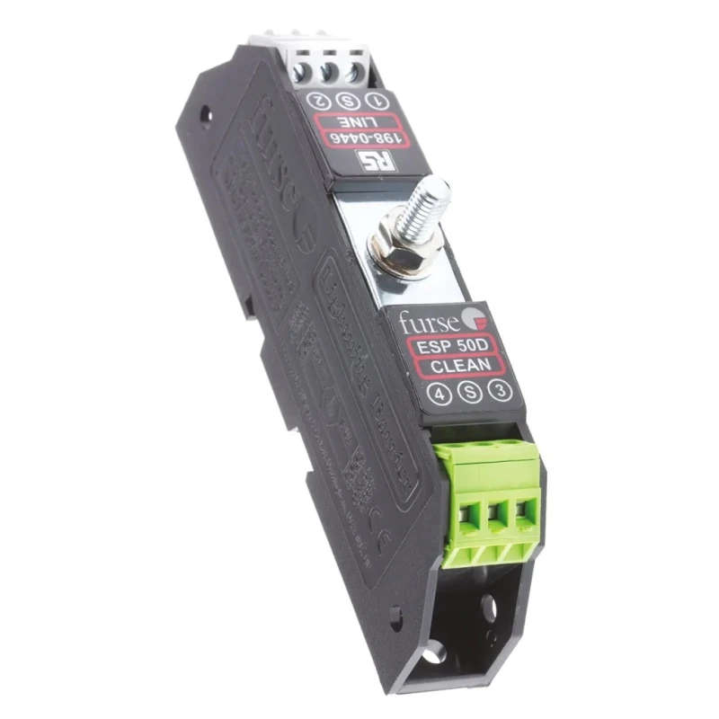 WJ Furse Twisted Pair Surge Suppressor Unit 58V Maximum Voltage 20 kA Maximum Surge Current ESP D/TN 7TCA085400R0109 ESP 50D
