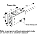 Omron Diffuse Photoelectric Sensor, Block Style, 2 m Detection Range, PNP Output, IP67, Die Cast Zinc Housing E3S-CD12 2M