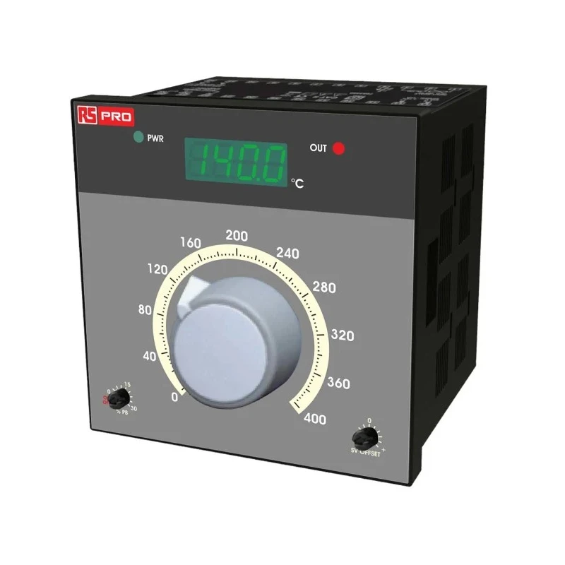 RS PRO Panel On-Off Temperature Controller 1 Input, 2 Output Solid State Relay 230V ac 198-1175