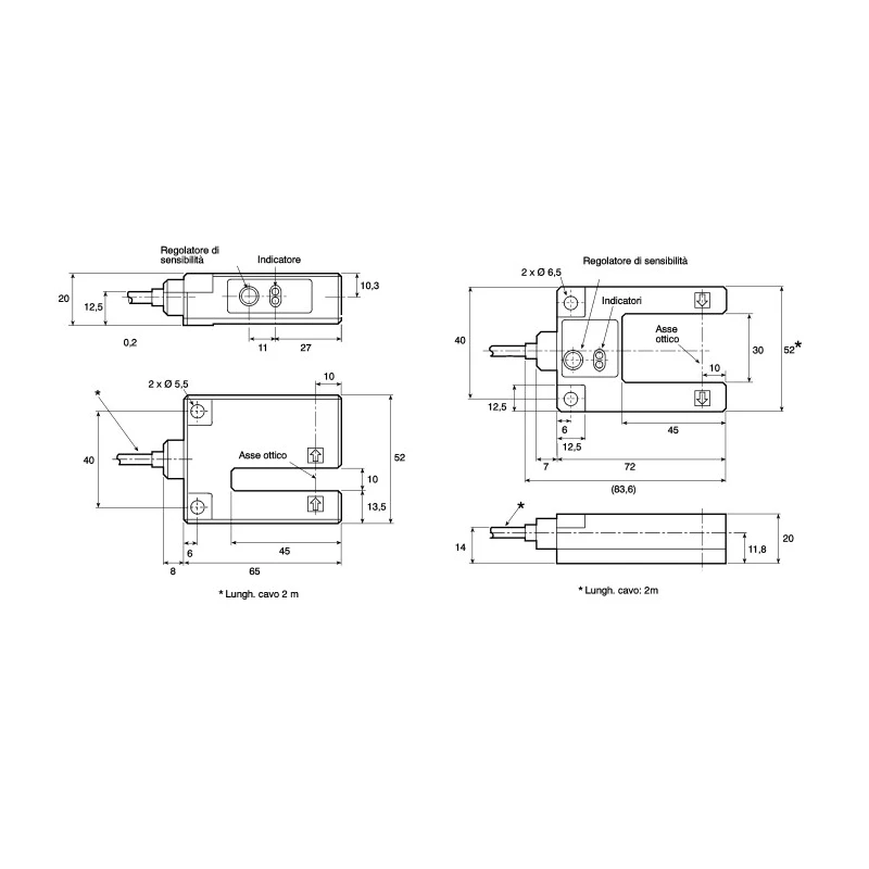 Omron Through Beam Photoelectric Sensor Fork Sensor 30 mm Detection Range PNP Output IP67 Metal Housing E3S-GS3B4