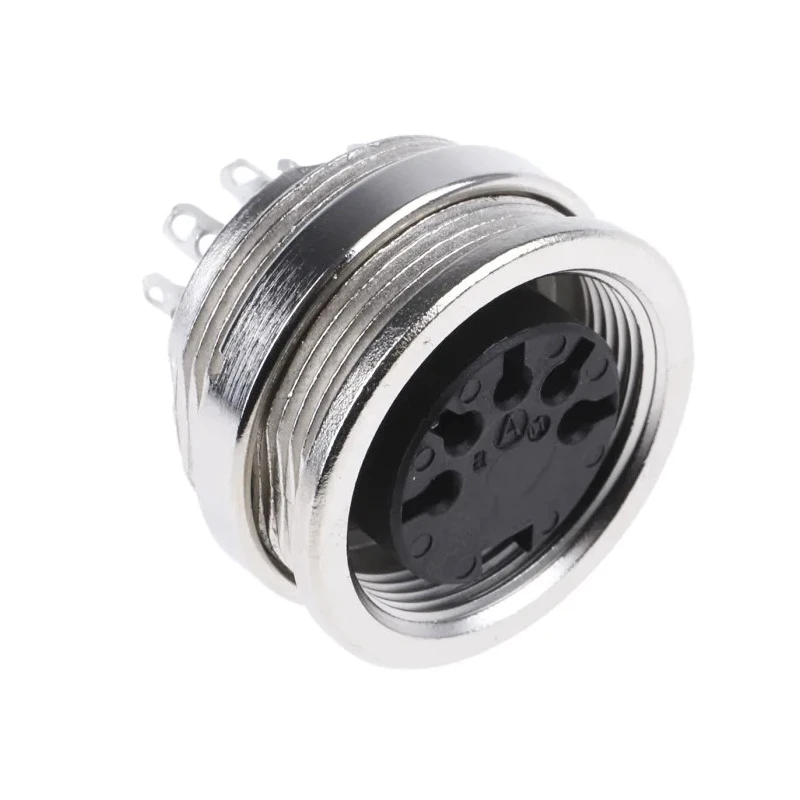 Amphenol Industrial C 091 A 5 Pole Straight M16 DIN Socket Panel Mount Female 4A 100V IP40 T 3363 010