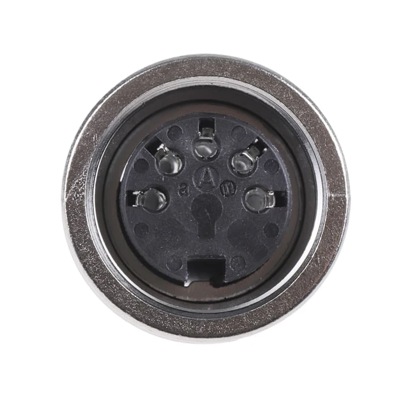 Amphenol Industrial C 091 A 5 Pole Straight M16 DIN Socket Panel Mount Female 4A 100V IP40 T 3363 010