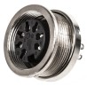 Amphenol Industrial DIN Socket, C 091 A 7 Pole Straight M16 Panel Mount Female, 4A, 100V, IP40, Screw Lock T3487000