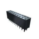 Samtec SQW Series Straight Surface PCB Socket 44-Contact 2 Row 2 mm Pitch Surface Mount SQW-122-01-L-D-VS