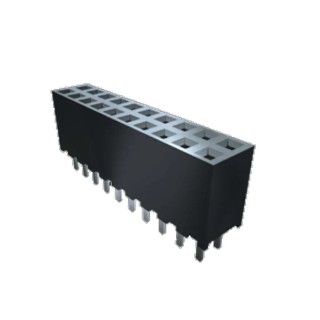 Samtec SQW Series Straight Surface PCB Socket 44-Contact 2 Row 2 mm Pitch Surface Mount SQW-122-01-L-D-VS