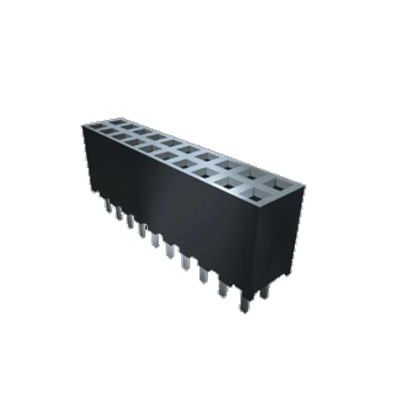 Samtec SQW Series Straight Surface PCB Socket 44-Contact 2 Row 2 mm Pitch Surface Mount SQW-122-01-L-D-VS