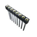 Samtec SS Series Straight Through Hole PCB Socket 5-Contact Single Row 2.54 mm Pitch Solder Termination SS-105-G-2