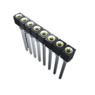 Samtec SS Series Straight Through Hole PCB Socket 5-Contact Single Row 2.54 mm Pitch Solder Termination SS-105-G-2