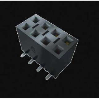 Samtec SSM Series Straight Surface PCB Socket, 50-Contact, 2 Row, 2.54 mm Pitch, Surface Mount SSM-125-L-DV-LC