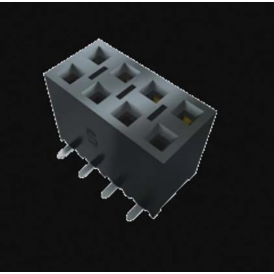 Samtec SSM Series Straight Surface PCB Socket, 50-Contact, 2 Row, 2.54 mm Pitch, Surface Mount SSM-125-L-DV-LC