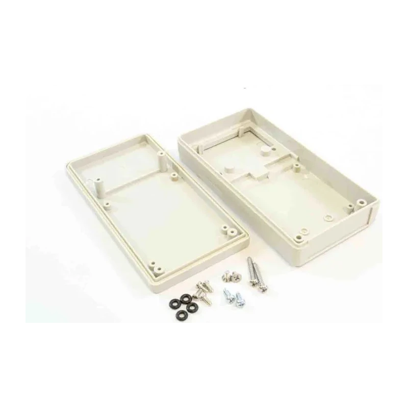 RS PRO Grey ABS Handheld Enclosure Integral Battery Compartment IP65 130 mm x 68 mm x 25 mm IP65