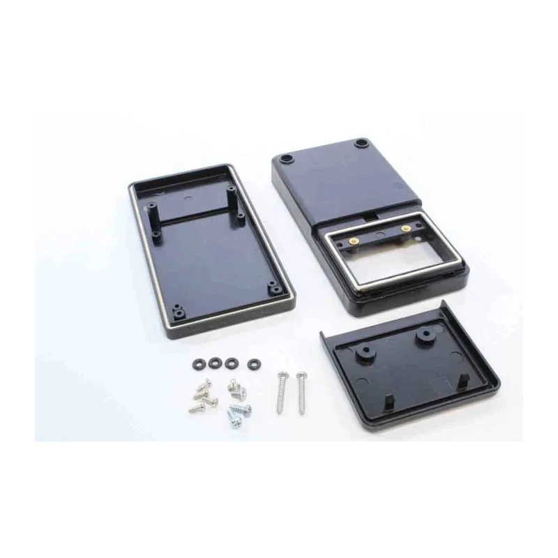 RS PRO Black ABS Handheld Enclosure Integral Battery Compartment IP65 130 mm x 68 mm x 25 mm IP65
