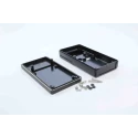 RS PRO Black ABS Handheld Enclosure Integral Battery Compartment IP65 130 mm x 68 mm x 25 mm IP65