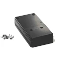 RS PRO Black ABS Handheld Enclosure Integral Battery Compartment IP54 130mm x 25mm x 68mm IP54