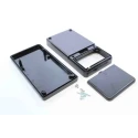 RS PRO Black ABS Handheld Enclosure Integral Battery Compartment IP54 160 mm x 84 mm x 30 mm IP54