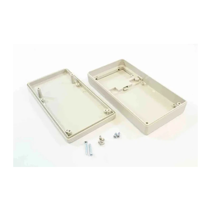 RS PRO Grey ABS Handheld Enclosure Integral Battery Compartment IP54, 160 mm x 84 mm x 30 mm IP54