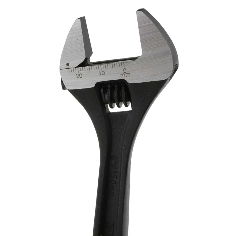 Teng Tools Adjustable Wrench 24 mm Jaw Capacity, 150mm Overall Length, Metal Handle 4002