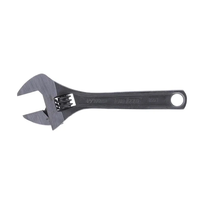 Teng Tools Adjustable Wrench 17 mm Jaw Capacity 100 mm Length Metal Handle 4001