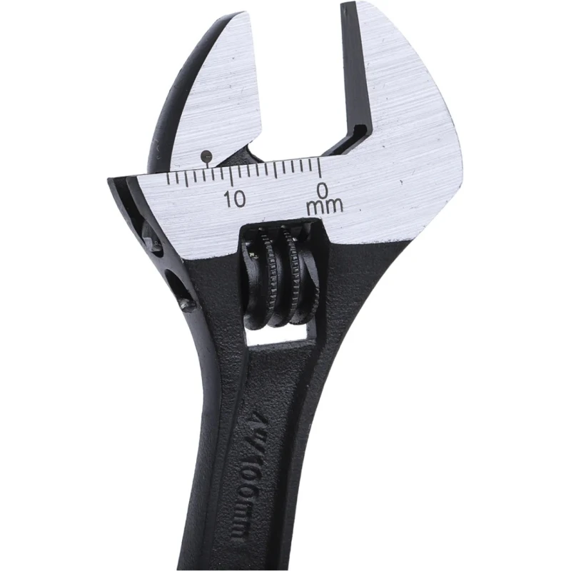 Teng Tools Adjustable Wrench 17 mm Jaw Capacity 100 mm Length Metal Handle 4001