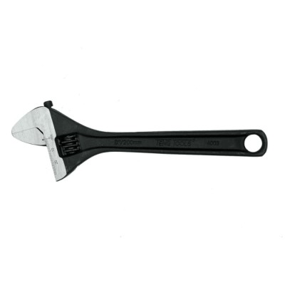 Teng Tools Adjustable Wrench 28 mm Jaw Capacity, 200mm Overall Length, Metal Handle 4003
