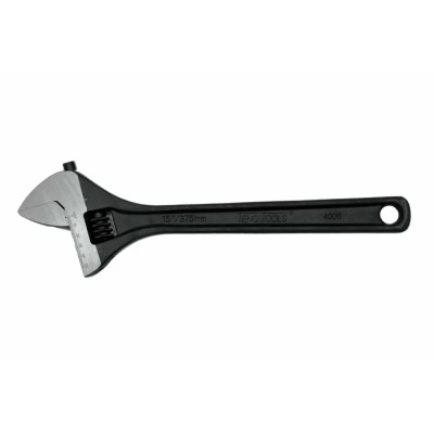 Teng Tools Adjustable Wrench 50 mm Jaw Capacity 375mm Overall Length Metal Handle 4006