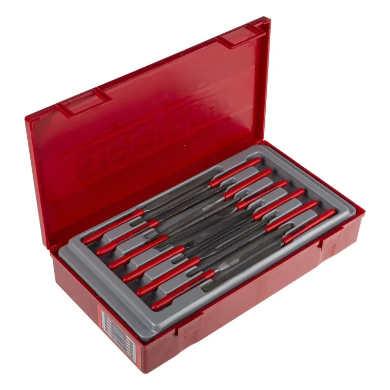 Teng Tools 12 Piece Needle File Set 50 mm Length Handle Included TTNF12