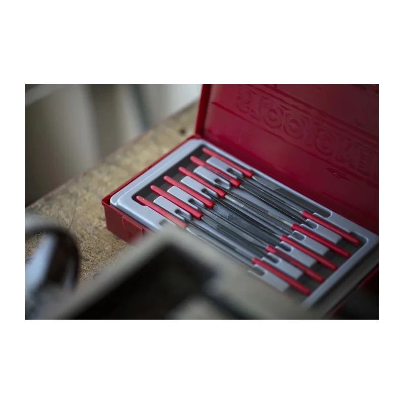 Teng Tools 12 Piece Needle File Set 50 mm Length Handle Included TTNF12
